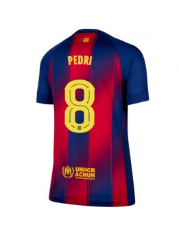 Billige Barcelona Pedri Gonzalez #8 Hjemmedrakt Dame 2025-26 Kortermet